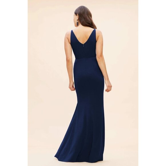 Dress the Population Iris Gown Navy Blue M - Picture 2 of 5